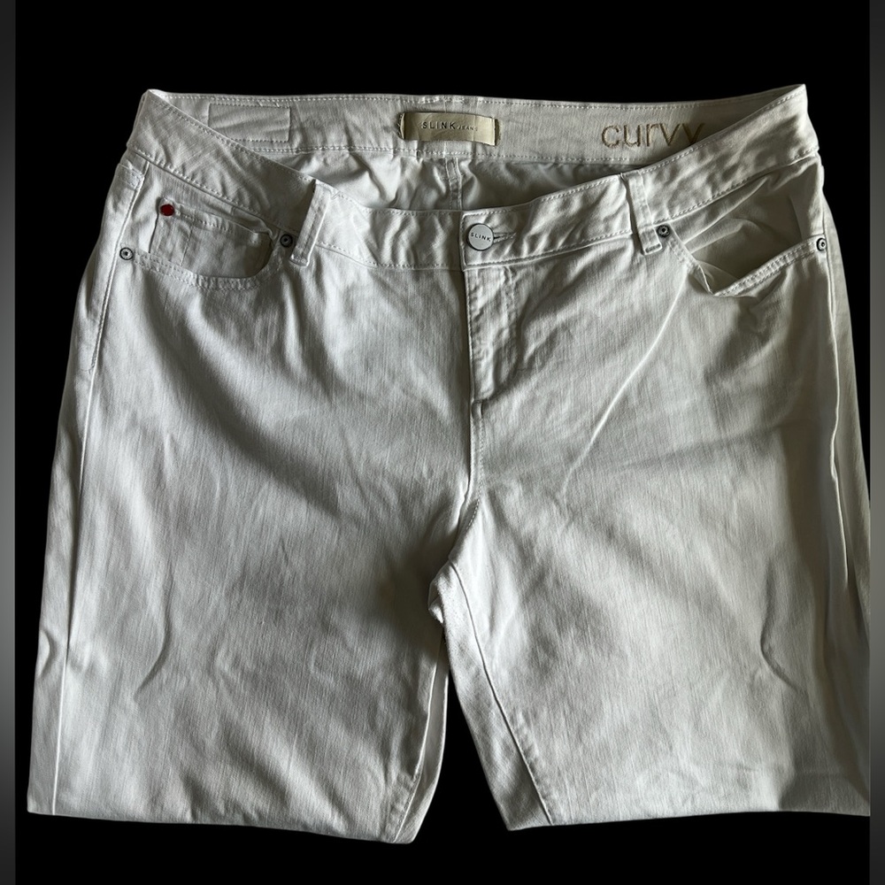 Slink Curvy Fit Jeans for women size 18W white
C